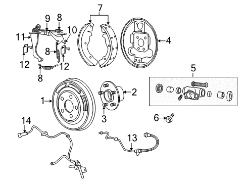 2017 Jeep Patriot Rear Brakes Seal-CALIPER Piston Diagram for 5191270AA