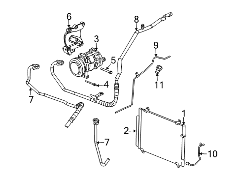 2004 Cadillac CTS Switches & Sensors Starter Mount Bolt Diagram for 11518627