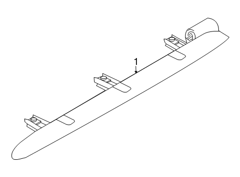 2009 Infiniti G37 High Mount Lamps Lamp Assembly-Stop, High Mounting Diagram for 26590-JK02A