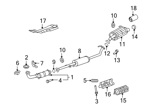 2008 Honda CR-V Exhaust Components Rubber, Exhuast Mounting (Yamashita) Diagram for 18215-SWA-J01