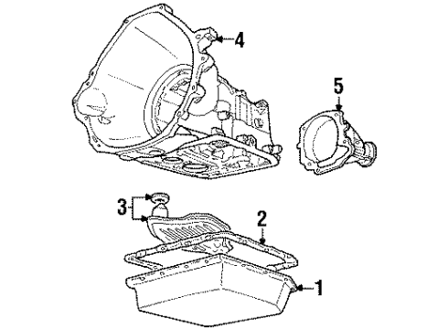 1997 Ford Crown Victoria Transmission Extension Diagram for F3LY-7A039-A