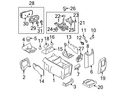 2004 Lincoln Navigator Front Door Top Panel Insert Diagram for 2L7Z-7813562-AAA