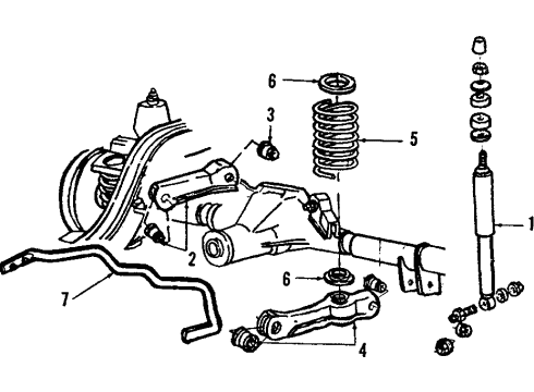 1984 Lincoln Mark VII Suspension Control Electronic Control Diagram for FOLY-5319-A