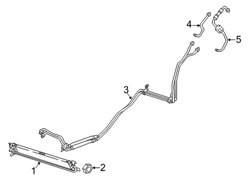 2021 Jeep Wrangler Oil Cooler Screw Diagram for 68033235AA