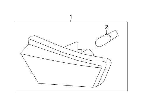 2009 Kia Borrego Bulbs Front Fog Lamp Assembly, Left Diagram for 922012J001