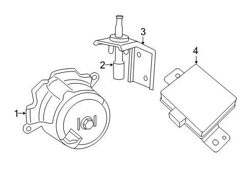 2018 Jeep Wrangler Alarm System Switch-UNDERHOOD Diagram for 68342252AB