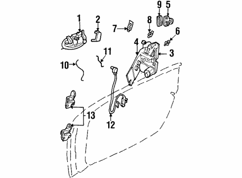 2001 Chrysler Prowler Lock & Hardware Switch-Central Locking Diagram for 4815633