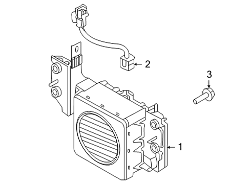 2022 Hyundai Sonata Electrical Components Control Unit Assembly-VESS Diagram for 96390-L5000