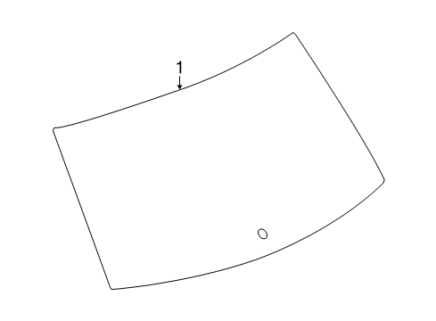 2014 Chevrolet Equinox Lift Gate - Glass & Hardware Lift Gate Glass Diagram for 84225021