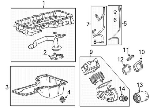 2021 GMC Sierra 3500 HD Senders Fuel Pump Diagram for 84827985