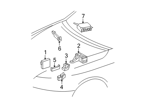 2006 Lexus IS350 Electrical Components Computer Assy, Power Steering Diagram for 89650-53020