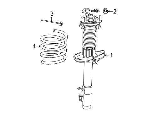 2020 Acura MDX Struts & Components - Front Clip, Antirotation Band (134.5MM) (Black) Diagram for 91540-TRX-A01