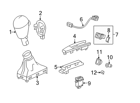 2014 Acura RDX Heated Seats Illumination, Select Diagram for 77281-TX4-A00