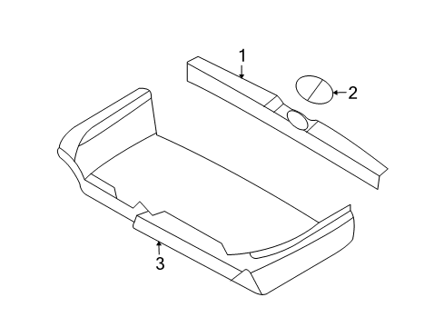 2007 Kia Sedona Interior Trim - Rear Body Cover-STRIKER Diagram for 85775-4D000-CS