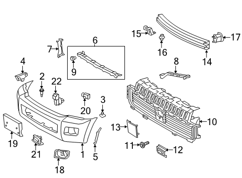 2020 Toyota Sequoia Automatic Temperature Controls Sonar Sensor Diagram for 88210-0C040