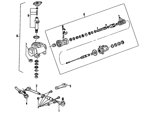 1997 Ford Ranger P/S Pump & Hoses, Steering Gear & Linkage Return Hose Diagram for F57Z-3A713-A