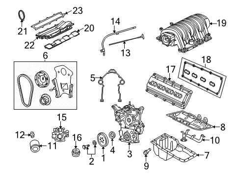 2006 Dodge Charger Throttle Body Throttle Body Gasket Diagram for 4591873AA