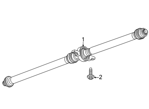 2021 Chevrolet Trailblazer Drive Shaft - Rear Drive Shaft Diagram for 60004993