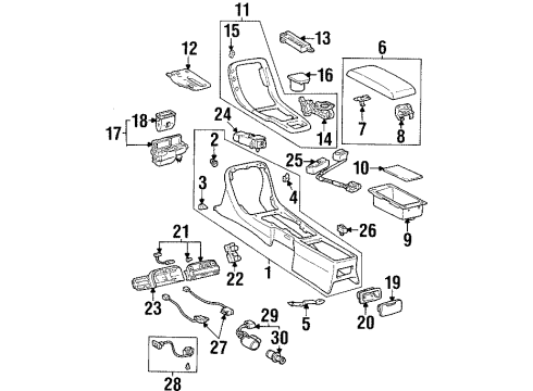 2000 Lexus SC400 Switches Switch Assy, Windshield Wiper Diagram for 84652-24340