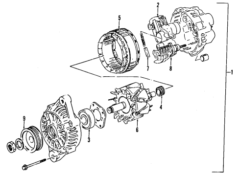 2001 Chevrolet Tracker Alternator REGULATOR, Voltage Regulator Diagram for 91174657