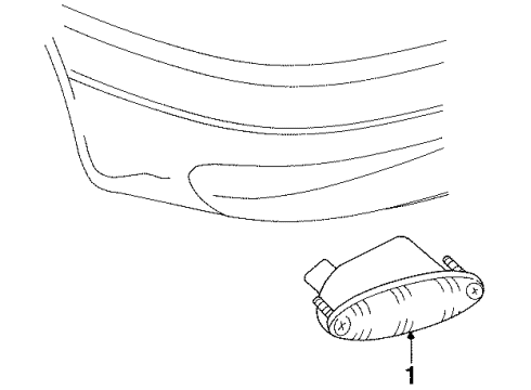 2000 Dodge Caravan Fog Lamps Fog Driving Light Diagram for 4857921AA