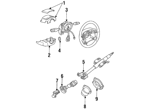 1995 Ford Probe Switches Neutral Safety Switch Diagram for F42Z7A247AA