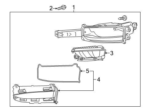 2015 Lexus NX200t Chassis Electrical - Fog Lamps Gasket, Fog Lamp Len Diagram for 81212-78010