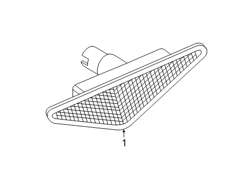 2004 BMW M3 Side Repeater Lamps Additional Turn Indicator Lamp, Left Diagram for 63136920685