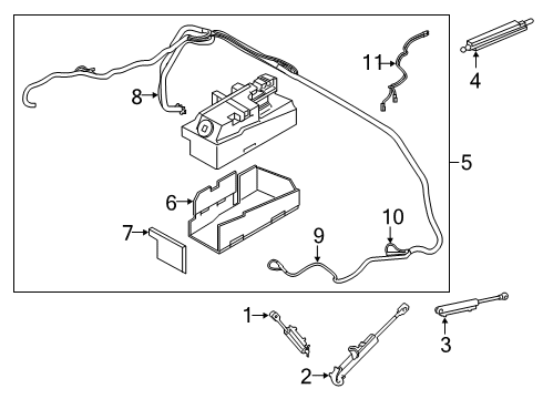 2020 BMW M8 Convertible Top ACOUSTIC INSULATION FOR HYDR Diagram for 54347947287