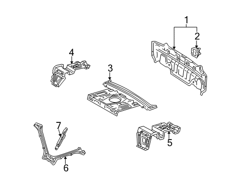 Diagram for 2002 Lexus GS430 Rear Body 
