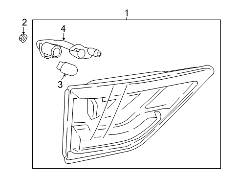 2018 Chevrolet Traverse Bulbs Back Up Lamp Diagram for 84835393