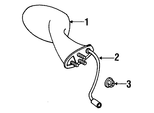 2001 Chrysler Prowler Outside Mirrors Glass Kit-Mirror Replacement Diagram for 5013106AA