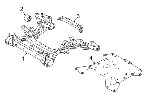 2015 BMW i8 Suspension Mounting - Front Cross-Member, Front Axle Support Diagram for 31106858206