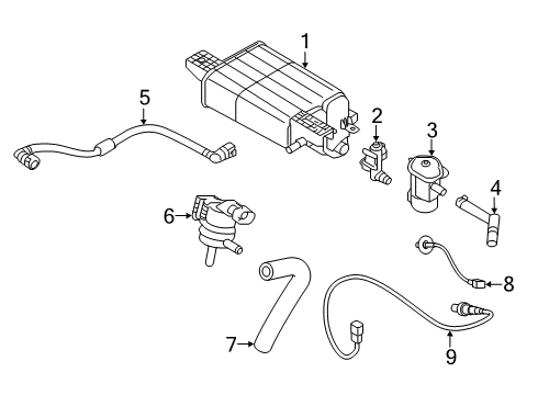 2021 Hyundai Accent Emission Components Sensor Assembly-Oxygen Diagram for 39210-2M330