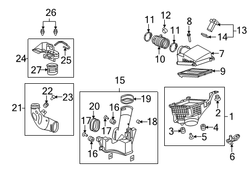 2012 Acura TL Powertrain Control Sensor, Front Laf Diagram for 36531-R70-A02