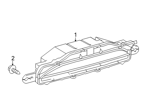 2022 Lexus LC500 Backup Lamps Lamp Assembly, Back-Up Diagram for 81670-11030