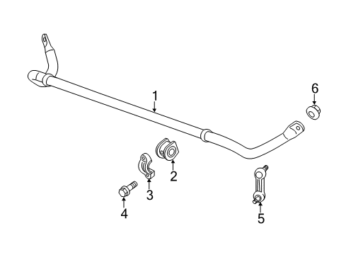 2019 Chevrolet Corvette Stabilizer Bar & Components - Front Stabilizer Bar Bushing Diagram for 84402110