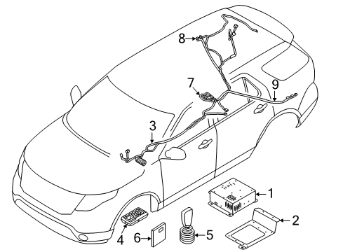 2014 Ford Police Interceptor Utility Electrical Components Relay Assembly Diagram for DG1Z-12B577-A