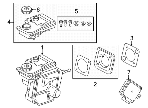 2022 BMW X6 Dash Panel Components CONTAINER PLUG Diagram for 34516891141