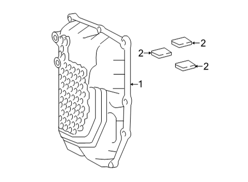 2020 Toyota Highlander Case & Related Parts Drive Plate Diagram for 13451-25030