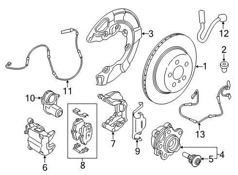 2020 BMW 750i xDrive Anti-Lock Brakes I Diagram for 34206884624