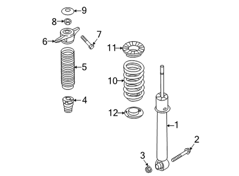 2022 Kia Sorento Shocks & Components - Rear Cover-Insulator Dust Diagram for 55339C5000