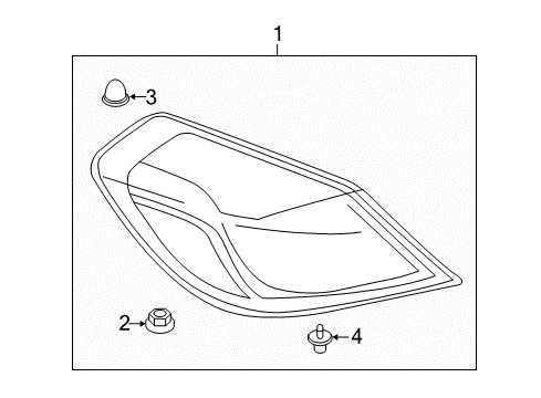 2014 BMW 650i xDrive Gran Coupe Tail Lamps Rear Light In The Side Panel, Right Diagram for 63217210578