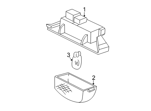 2005 Honda CR-V Bulbs Housing Diagram for 34102-S2K-013