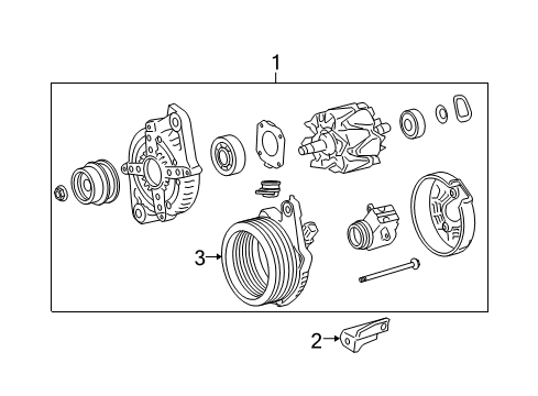 2006 Lexus GS430 Alternator Bracket, Wiring Harness Diagram for 82715-50530