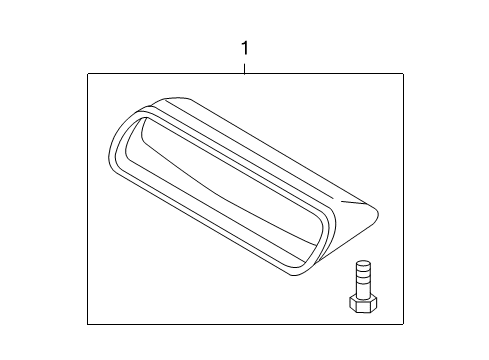 2006 Hyundai Tucson High Mount Lamps Lamp Assembly-High Mounted Stop Diagram for 92700-2E051