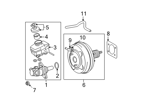 2014 Lexus IS250 Hydraulic System Reservoir Assembly,Brake Master Cylinder Diagram for 47220-30220