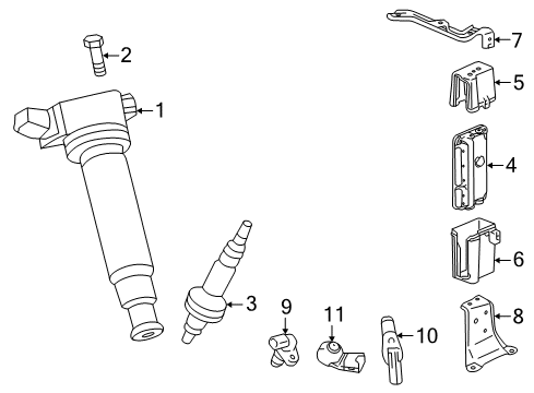 2016 Toyota Highlander Powertrain Control ECM Cover Diagram for 82774-48010