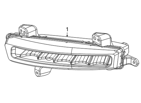 2022 Jeep Wagoneer Fog Lamps Lamp-Front Fog Diagram for 68425741AB