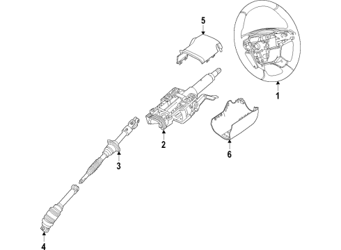 2016 GMC Canyon Steering Column & Wheel, Steering Gear & Linkage Lower Shaft Diagram for 84155599